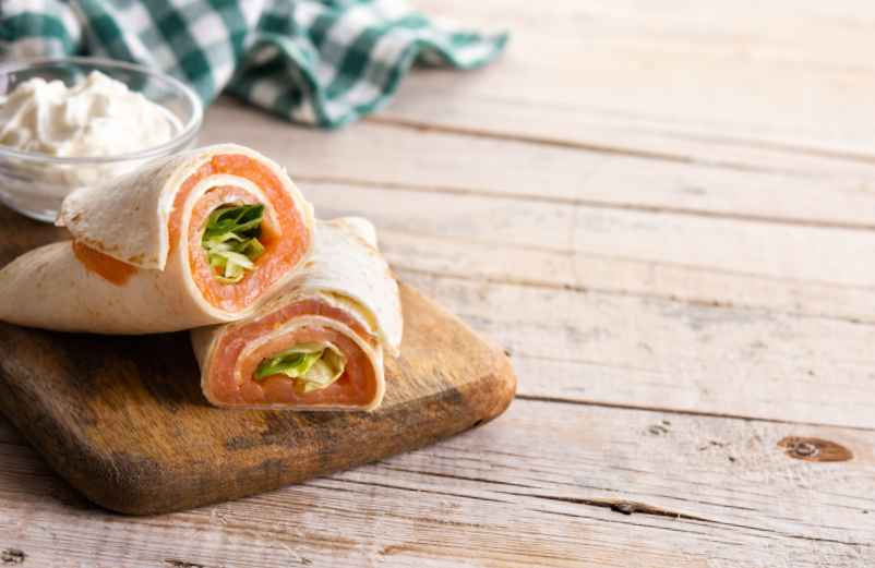 Des tortillas froides au saumon et au fromage frais-Handissimo