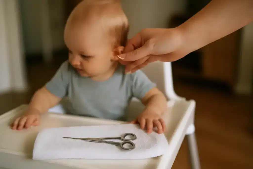 Couper les cheveux de bébé : guide pratique pour parents